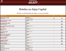 Tablet Screenshot of hotelesdejujuy.info